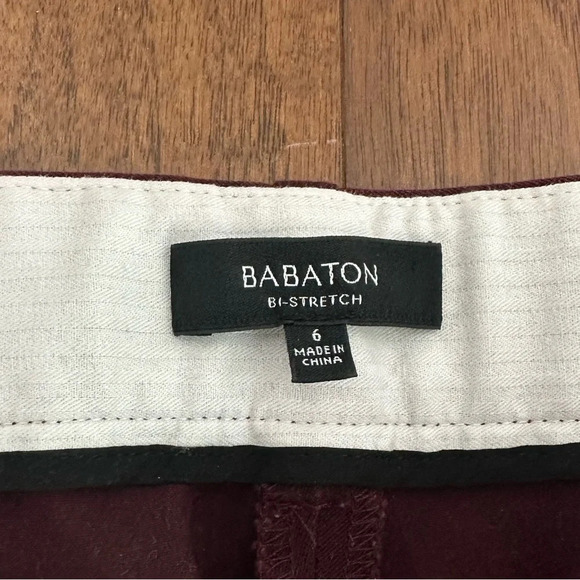 Babaton Cotton Bi-Stretch Pants in Sz. 6 - Picture 3 of 4